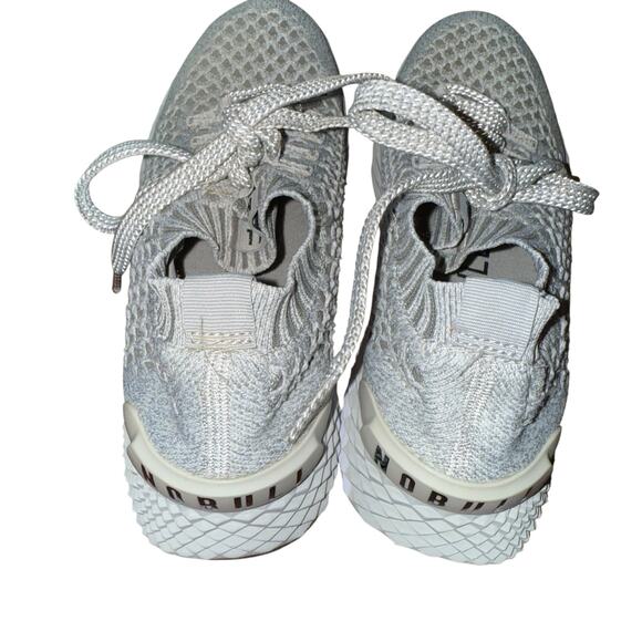 NOBULL Allday Knit Diamond Knit Runner Foam Light cool grey sneaker Size 7.5 - Picture 3 of 11